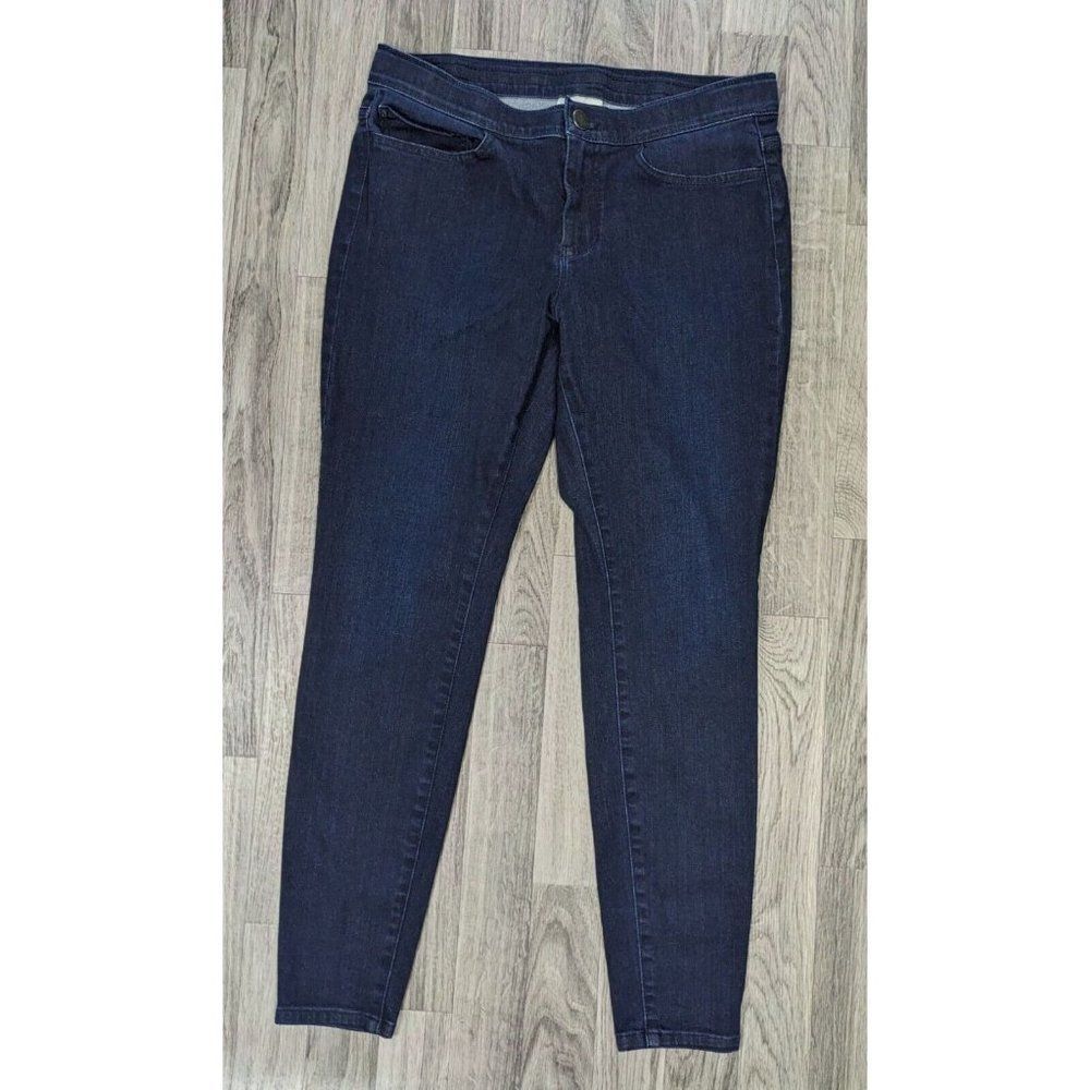 J.Jill Womens Size 8 Pockets Skinny Denim Blue Jeans Leggings